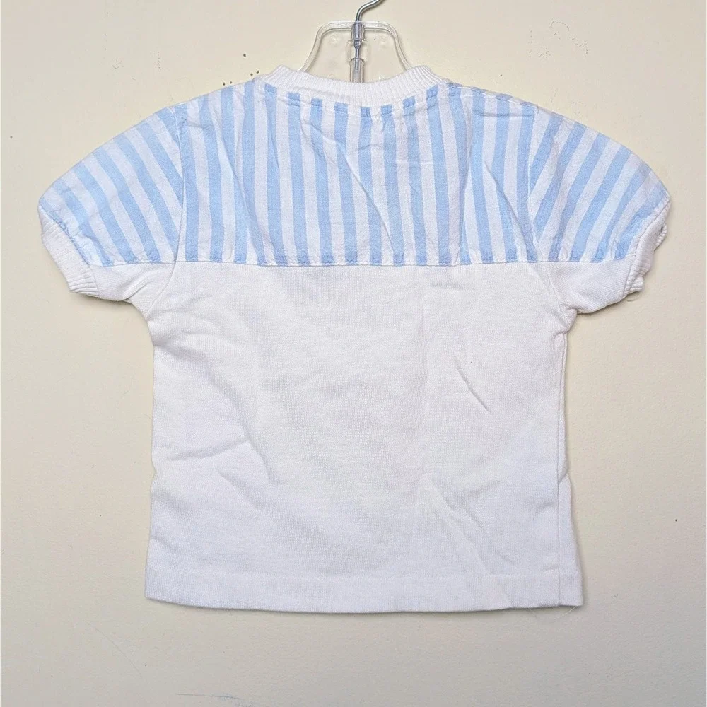 Vintage Oshkosh Baby B'Gosh Pastel Stripe Henley 90s Shirt Infant Size 24 Months